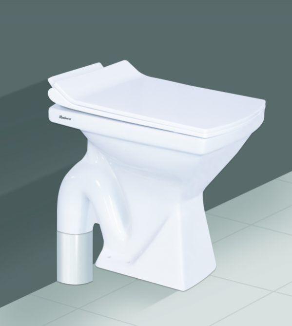 S Trap Square Floor Mounted European Water Closet