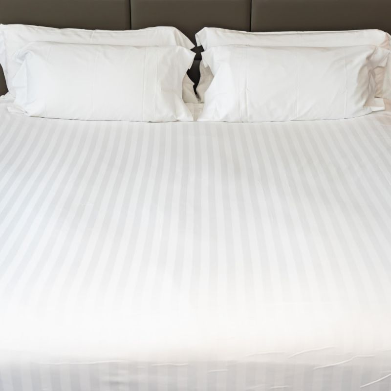 Pure Cotton Bedsheets - Flat &amp;amp; Striped