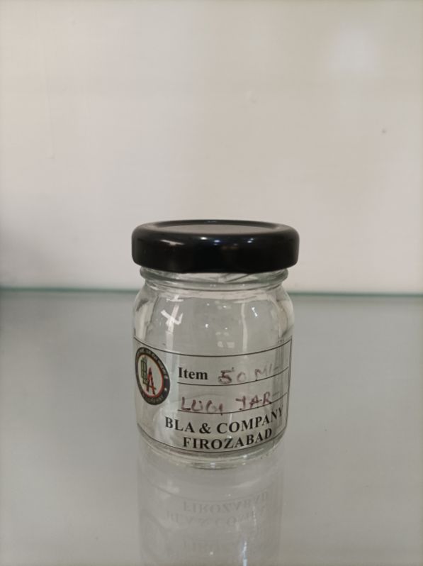Plain Non Polished 50ml glass jam jar, Cap Material : Metal