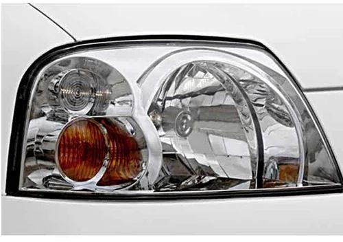 Battery Plastic Car Headlight, Color : Transparent