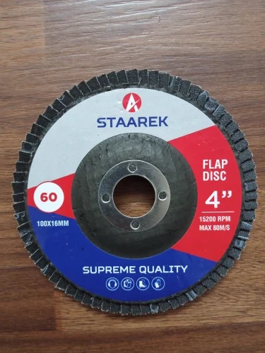 Staarek Aluminium Oxide Flap Disc, Size : 4 Inch