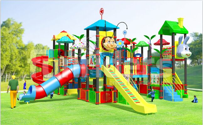 Multicolor Outdoor Playground Equipment, For Children Playing