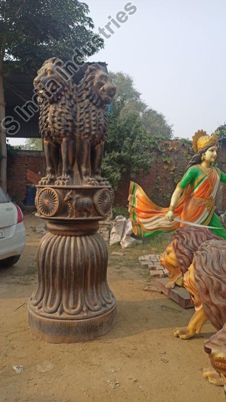 Polished Bronze Ashoka Pillar Sculpture, for Interior Decor, Style : Antique