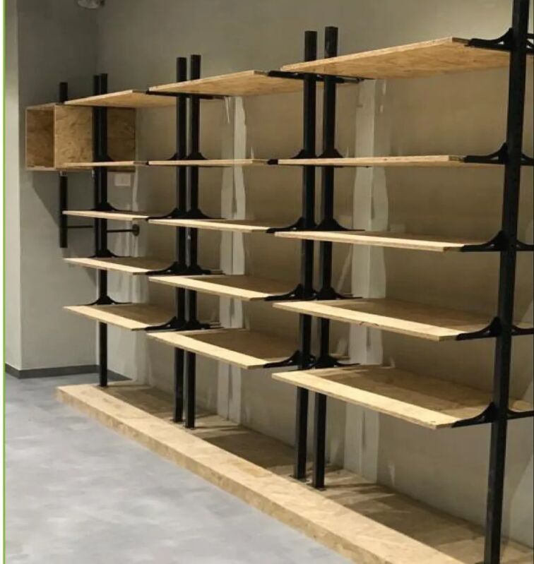 Wooden Display Rack, Mount Type : Wall Mounted