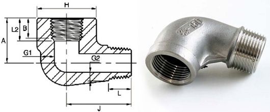 ASME B16.11 Threaded Street Elbow