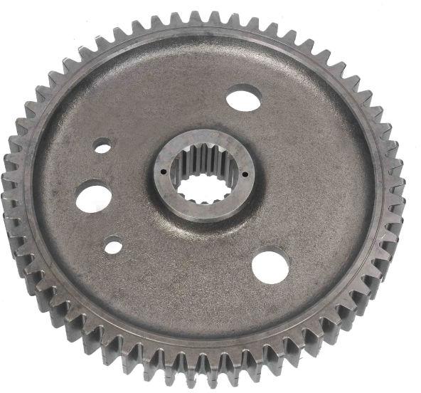Round Polished Cast Iron OT-296E Bull Gear, for Automobile Industry, Color : Grey, Metallic