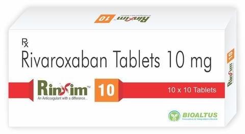 Rivaroxaban 10 mg Tablet, Packaging Type : Strips