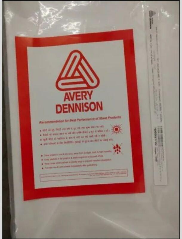 Avery Dennison Self Adhesive Sticker Paper For Printing, Packaging Labelling Industry