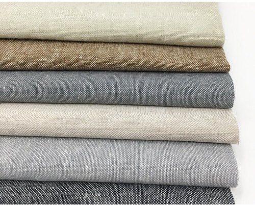 Multicolour Hemp Fabric, for Garments, Pattern : Plain