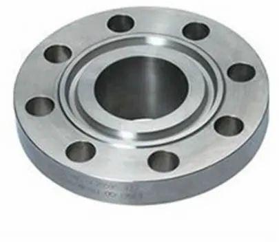 Round Carbon Steel Forged Ring Joint Flanges, Color : Silver