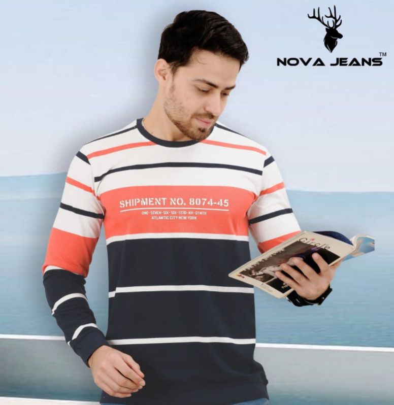 Mens Round Neck Cotton T Shirts