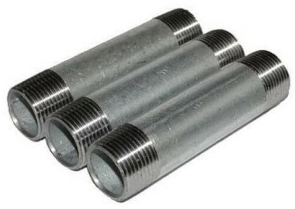 Silver GI Barrel Nipple, for Plumbing Pipe