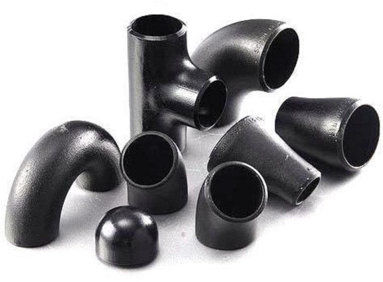 Black Mild Steel Thick Pipe Fitting
