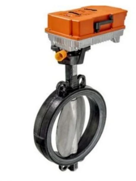 Orange Mild Steel Motorized Butterfly Valve, Feature : Durable, Investment Casting