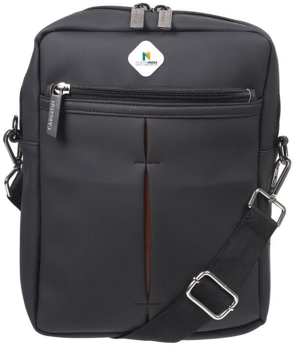 Nilson India Black Sling Messenger Bag, for Office, Feature : High Grip, Good Quality, Attractive Designs
