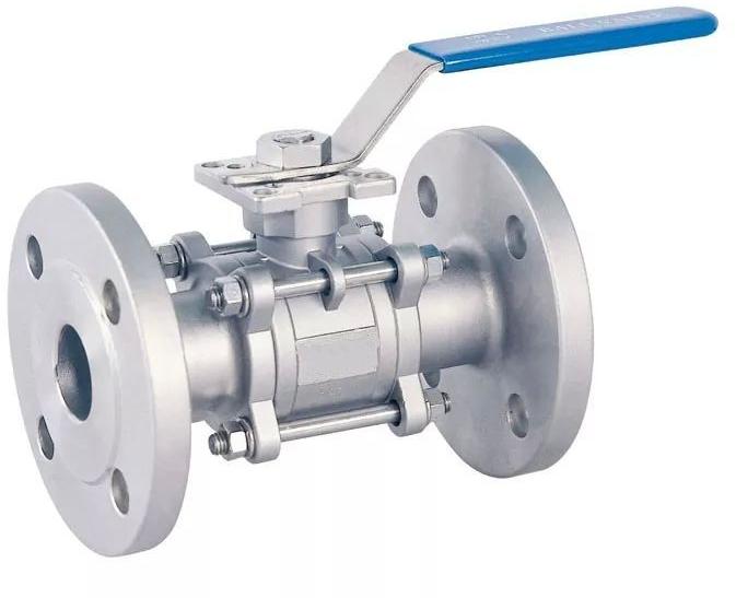 Cast Iron 3pc Flanged Ball Valve, for Pipe Fitting Industrial Use, Feature : Durable