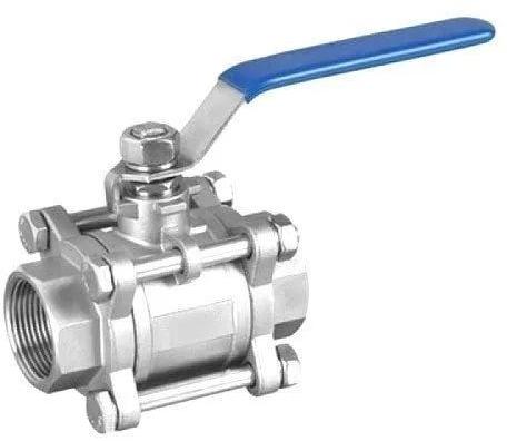 High Screw End 3 Piece Ball Valve, for Pipe Fitting Industrial Use, Size : Customised