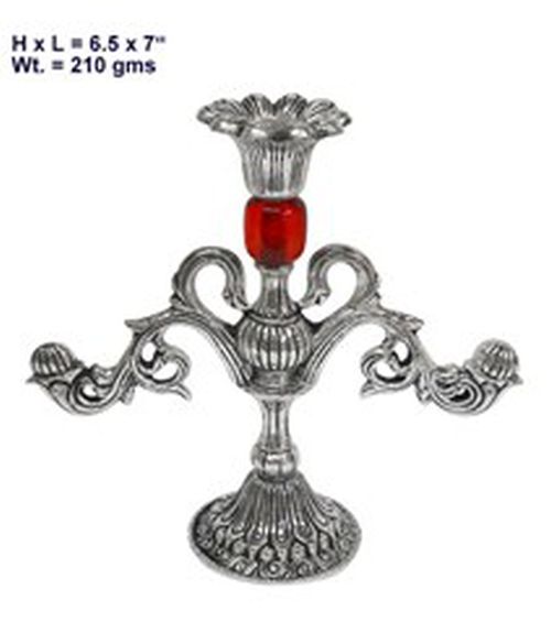 Silver Polished Fancy Candle Stand, Style : Antique