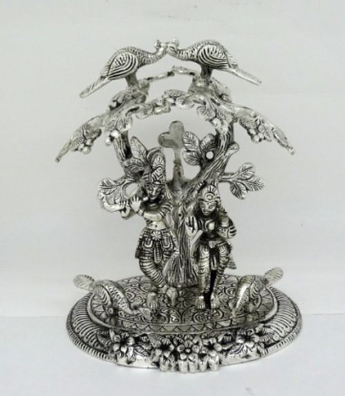 Radha Krishna & Regular Tree Statue, for Shop, Office, Home, Packaging Type : Plastic Packet