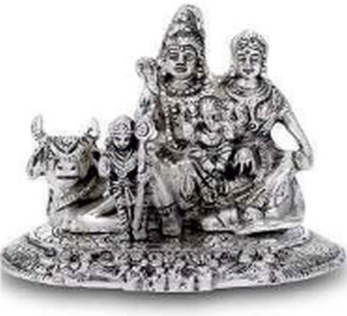 Plain Polished Shiv Parivar Statue, for Interior Decor, Office, Home, Packaging Type : Plastic Packet