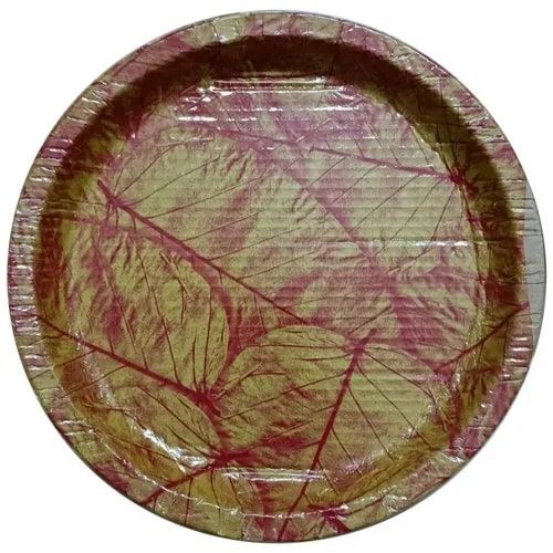 Circular Disposable Brown Corrugated Paper Plates, for Event, Party, Size : 12 Inch