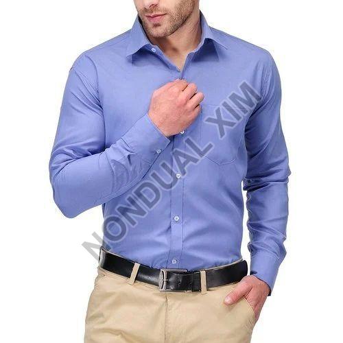 Regular Fit Full Sleeves Collar Neck Cotton Men Formal Shirt, for Breathable, Anti-Shrink, Gender : Male