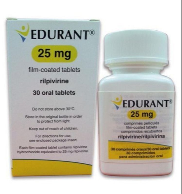 Edurant tablet, for Clinical, Hospital, Personal, Packaging Size : 10-15gm, 120ml, 15-20gm, 20-25gm