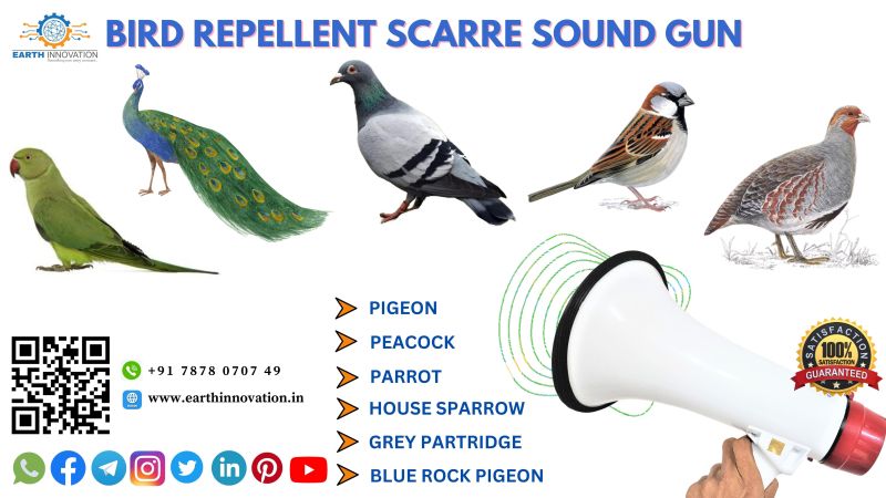 Bird repellent system, Color : Black