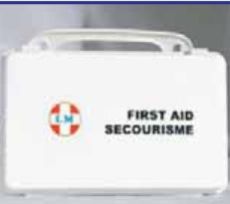 White Rectangular 10 Unit Industrial First Aid Kit, for Medical Use, Size : Standard