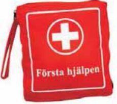 Red Rectangular 3 Pocket First Aid Kit, for Medical Use, Size : Standard