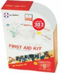 303 Piece Essential First Aid Kit