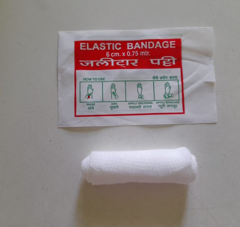 White Elastic Bandages, For Clinical, Hospital, Packaging Type : Plactic Packet