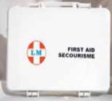 White Rectangular Metal Industrial First Aid Kit, for Medical Use, Size : Standard