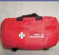 Red Rectangular Mini Padded Bag First Aid Kit, for Medical Use, Size : Standard