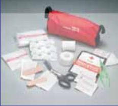 Red Rectangular Safe Pack First Aid Kit, for Medical Use, Size : Standard