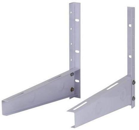 White Coated Metal AC Wall Stand, Pattern : Plain