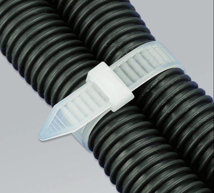 White Air Conditioning Tube Cable Tie