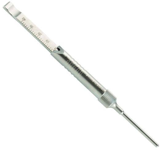 Stainless Steel Depth Gauge, Color : Silver