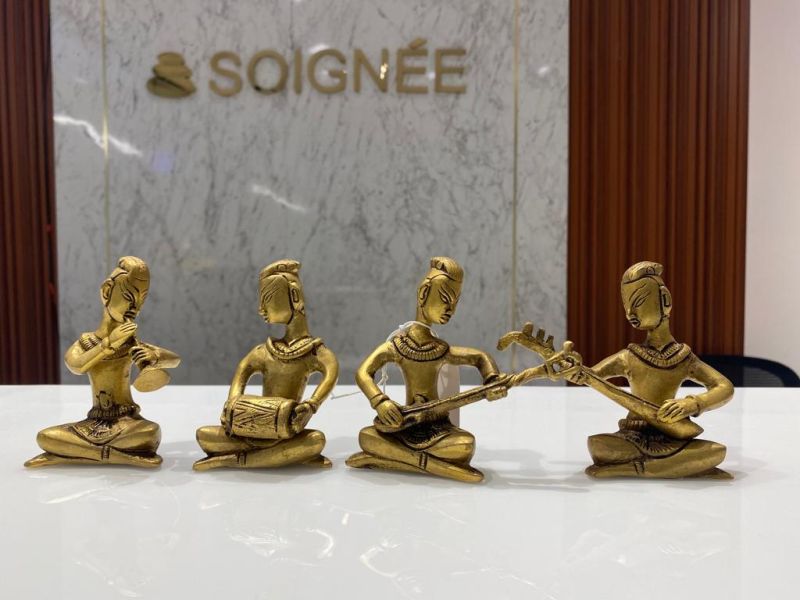 Plain Polished Brass Music Idols, for Office, Hotel, Home, Feature : Water Proof, Stylish Look, High Quality