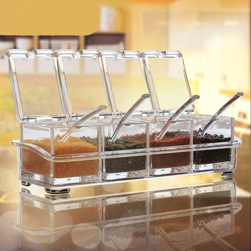 Plain Glass Crystal Spice Rack, for Kitchen, Specialities : High Quality, Fine Finishing, Durable