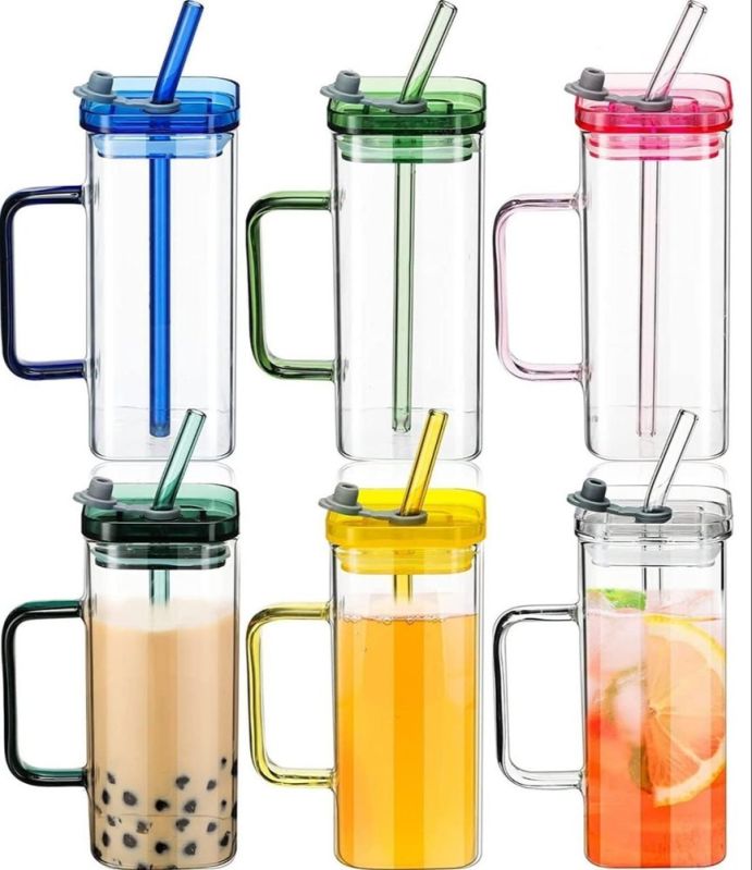 Transparent Round Plain Glass Sipper, for Drinking Use, Packaging Type : Paper Box
