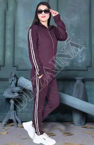 Fabric: Super Poly Mens Red Tracksuit Set, Size: Large at Rs 550