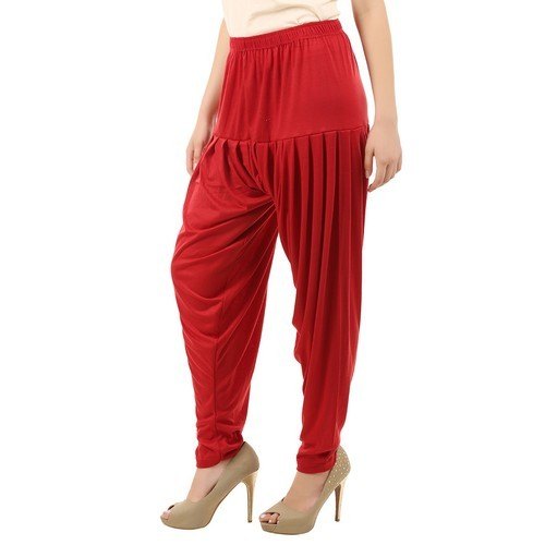 Multicolor Plain Ladies Patiala Pant, Size : XXL, XL, M