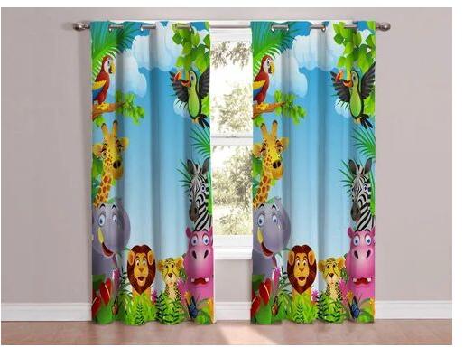 Polyester Digital Curtains, Width : 4 feet