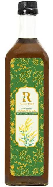 Respek India Dark Brown Liquid Black Mustard Oil, for Medicines, Cooking, Packaging Type : Glass Bottels