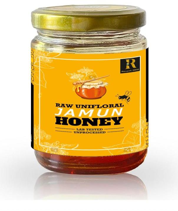 Respek India Liquid Raw Jamun Honey, for Personal, Cosmetics, Foods, Medicines, Taste : Sweet
