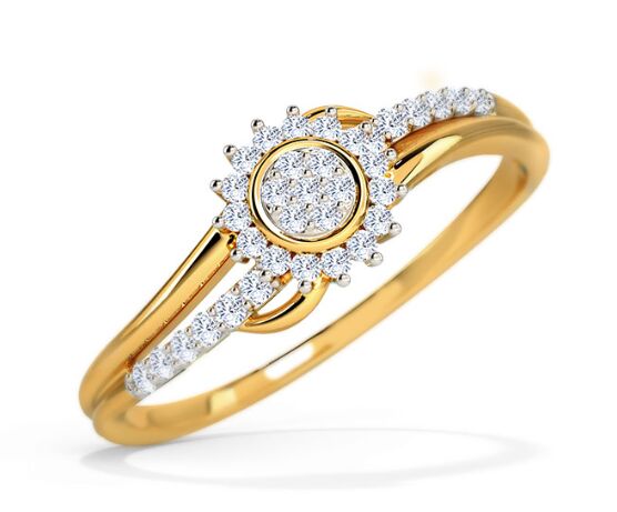 Solitaire Accent Diamond Ring