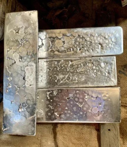 Silver Rectangular Polished Tin Solder Ingot, for Industrial Use, Purity : 99.9% Min