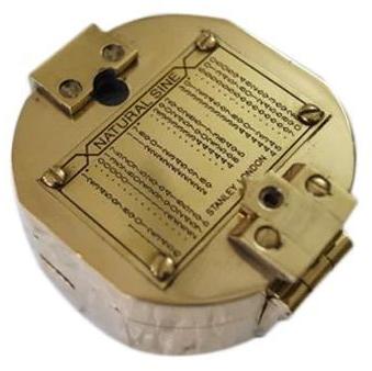 Polished Brass Geological Brunton Compass, for Promotional Work, Direction Tracking, Ship, Packaging Type : Box