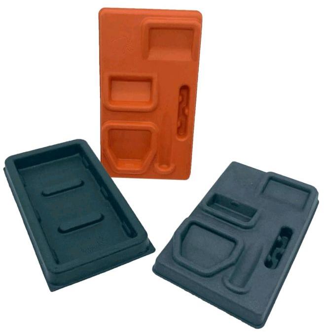 Customized Colour Moulded Fiber Pulp Tray, for Industrial Packing, Packaging Type : Paper Boxes